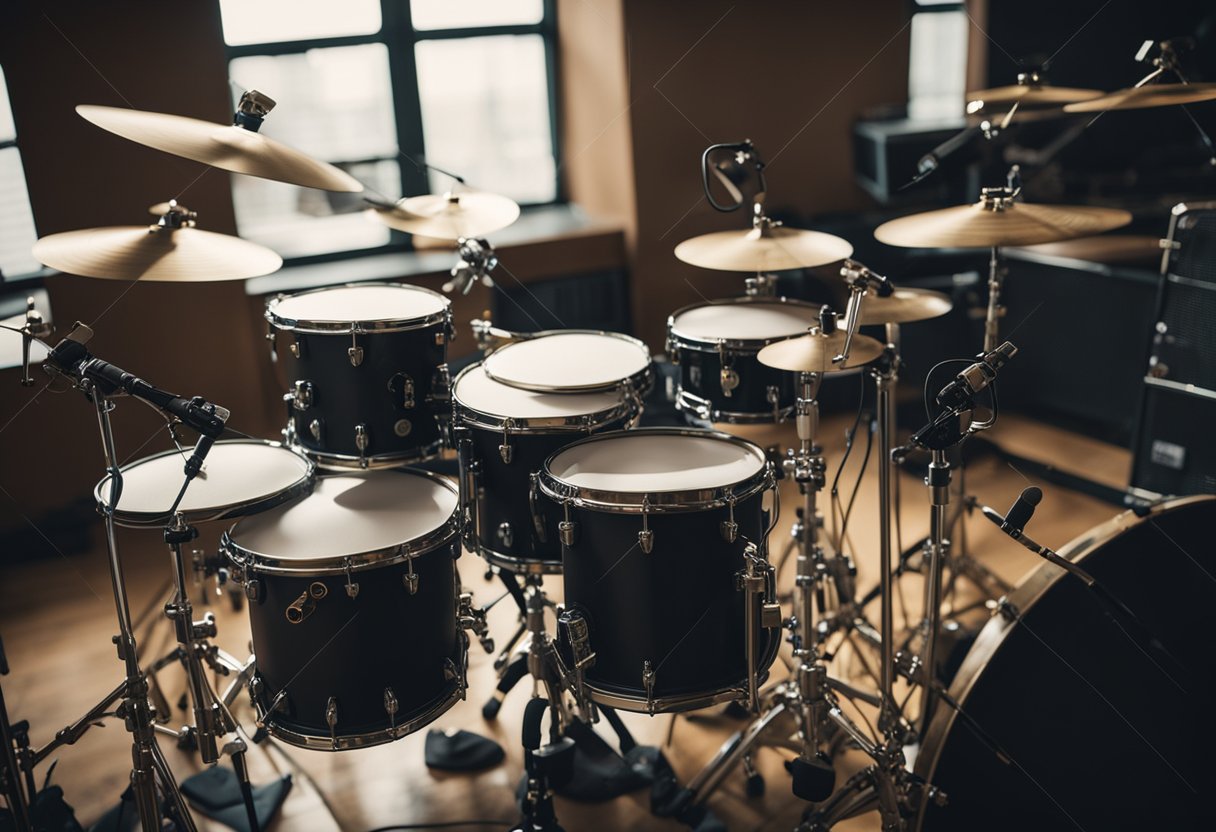 Studio Session Drumming in Music Production: Tips and Techniques